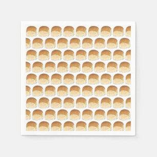 Bun in de Oven Brood Dinner Rolls Baby shower Servet