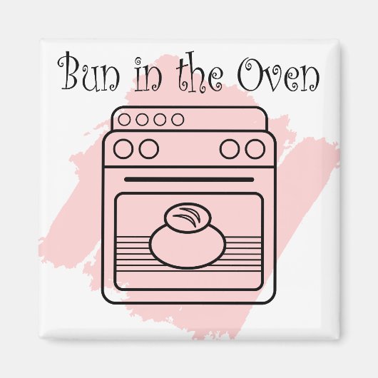 Bun in de Oven Magneet (Voorkant)