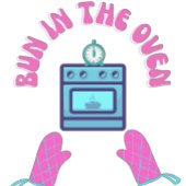 Bun in de oven zwangere moeders t-shirt