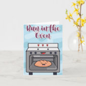 Bun In Four Baby shower Carte de voeux (Fleur jaune)