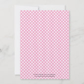 Bun in het Baby shower Oven Girl Kaart (Achterkant)