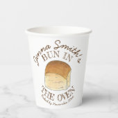Bun in het Baby shower van het ongebluste brood Papieren Bekers (Voorkant)
