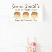 Bun in het Baby shower van het ongebluste brood Spandoek (Insitu)