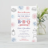 Bun in het Baby shower van het Oven Memorial Day W Kaart (Staand voorkant)