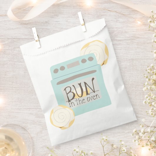 Bun in het Oven Baby shower Bedankzakje (Geknipt)