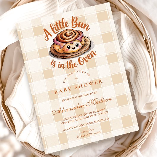 Bun in het Oven Baby shower Kaart