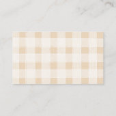 Bun in het Oven Baby shower Registry Informatiekaartje (Achterkant)