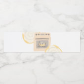 Bun in het Oven Baby shower Waterfles Etiket (Enkel label)