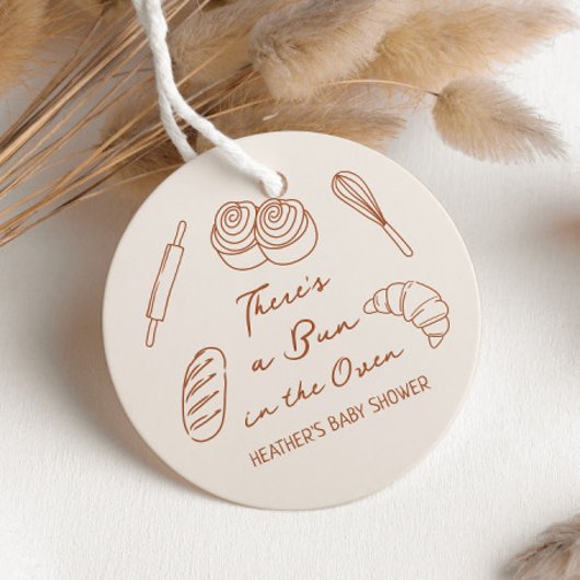 Bun in het Oven Bread Bakery Baby shower Bedankjes Labels