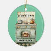 Bun in het Oven Ornament Gepersonaliseerd (Links)