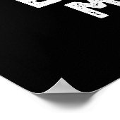 Bun in Million Funny Burger Pun Dark BG Poster (Hoek)