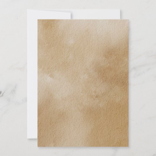 Bun in the Oven Baby Shower Rustic Bakery Baking Kaart (Achterkant)