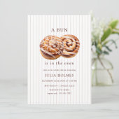 Bun in the Oven Fall Baby Shower Kaart (Staand voorkant)