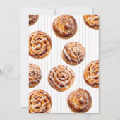 Bun in the Oven Fall Baby Shower Kaart (Achterkant)