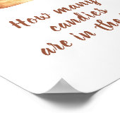 Bun kaneel - raad eens hoeveel snoepjes in een pot poster (Hoek)