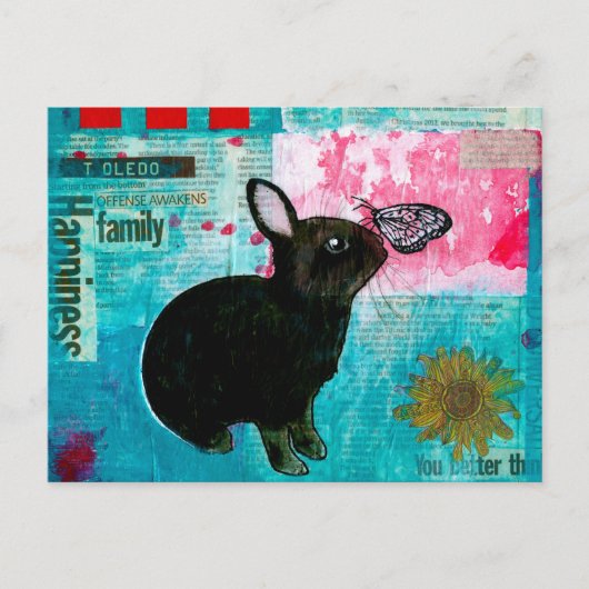 BUN N BUTTERFLY BRIEFKAART (Voorkant)