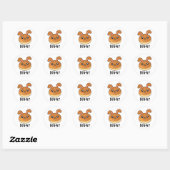 Bun-ny Funny Bunny Rabbit Bun Pun Ronde Sticker (Vel)