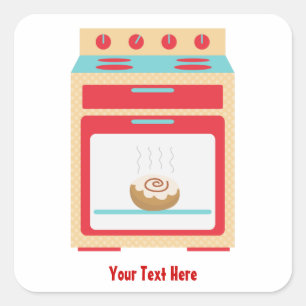 Bun Oven (aanpasbare moederschap) Vierkante Sticker