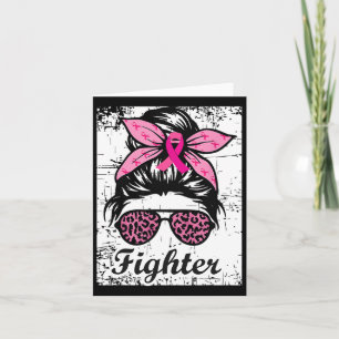 Bun Pink Warrior Breast Cancer Bewustheid Kaart