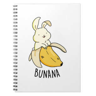 Bunana Grappige Konijn In Een Banaan Woordgrap Notitieboek