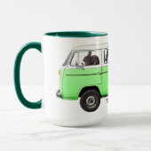 Bunbrary Blog Bunny Bus Mug Green (Gauche)