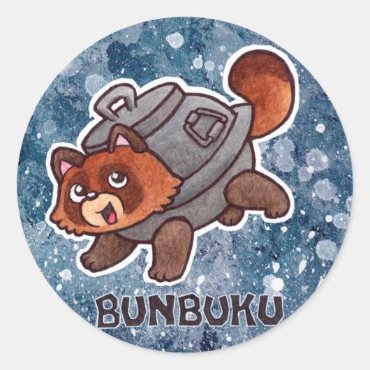 Bunbuku Sticker (Voorkant)