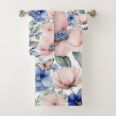 Bunch de fleurs rose et bleu classique (En situation)