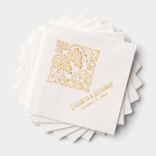 Bunch de raisins feuillus rustique Nom du couple D