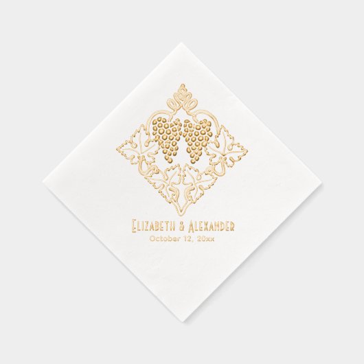 Bunch de raisins feuillus rustique Nom du couple D (Droite)