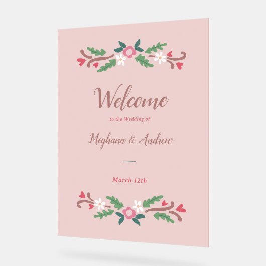 Bunch floral romantique rustique (Angle)