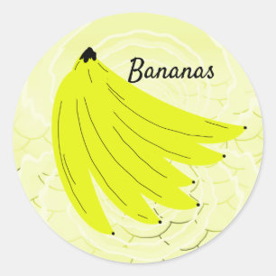 Bunch of Bananas Round Sticker