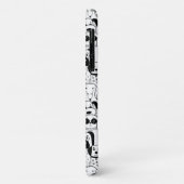 Bunch of Dogs Black White Phone case (Achterkant/links)