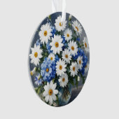 Bunch of Flowers Elegant Daisies Waterverf Ornament (voorkant)