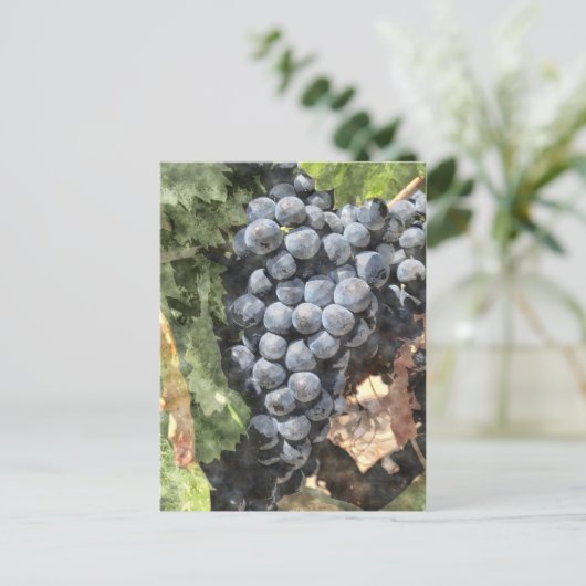 Bunch of Grapes Briefkaart (Staand voorkant)