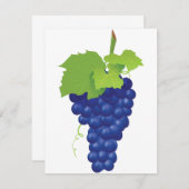 Bunch of Grapes Invitations Kaart (Voorkant / Achterkant)