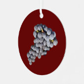 Bunch of Grapes Metalen Ornament (Voorkant links)