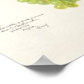 Bunch of Green Grapes Fruit Waterverf Painting Poster (Hoek)