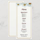 Bunch of White Daisies Menu... Menu (Voorkant / Achterkant)