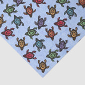 Bunch van Abstracte schildpadden Kleurrijke schelp Tissuepapier (Detail)