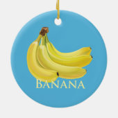 Bunch van Bananas Keramisch Ornament (Achterkant)