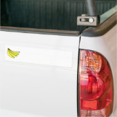 Bunch van Gele Bananen. Bumpersticker (Op Truck)