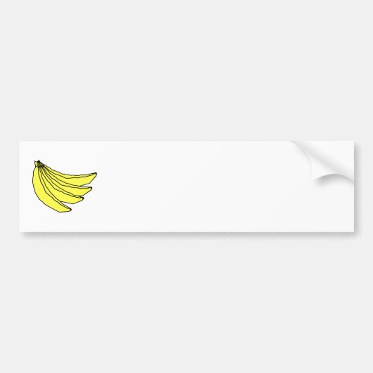 Bunch van Gele Bananen. Bumpersticker (Voorkant)