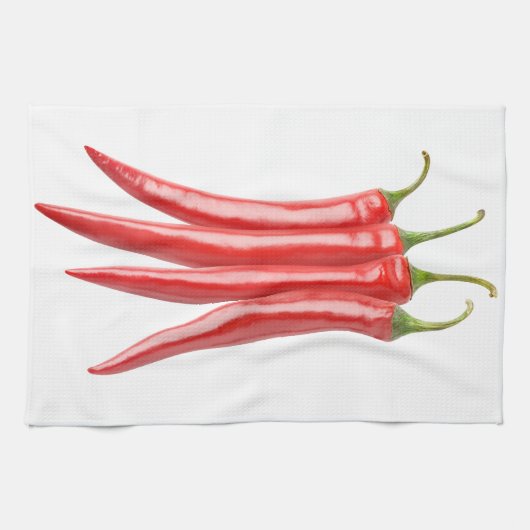 Bunch van Spaanse peper Theedoek (Horizontaal)