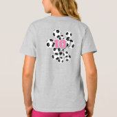 Bunch van voetballen atleet naam t-shirt (Achterkant)