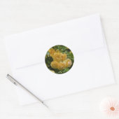 Bunch van Yellow Garden Rozen Ronde Sticker (Envelop)