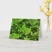 "Bunchberries" Digitaal bewerkt Fotogroene Planten Kaart (Gele Bloem)