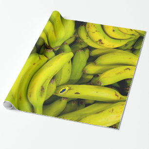 Bunches van groene bananen cadeaupapier