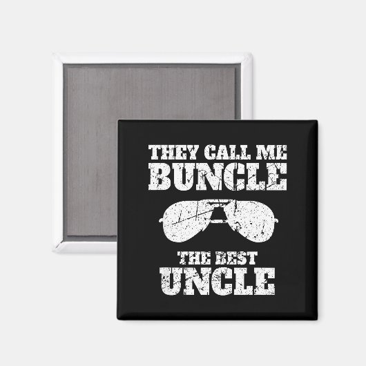 Buncle - They Call Me Buncle - The Uncle Funny Magneet (Voorkant / Achterkant)