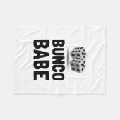 Bunco Babe Dice Fleece Deken (Voorkant (Horizontaal))