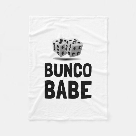 Bunco Babe Dice Fleece Deken (Voorkant)